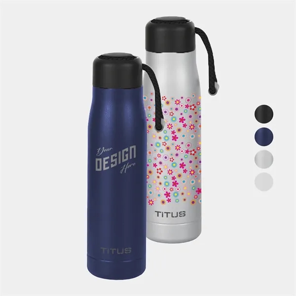 Premium 17 oz TiTUS® Stainless Steel Insulated Sports Bottle - Premium 17 oz TiTUS® Stainless Steel Insulated Sports Bottle - Image 0 of 5