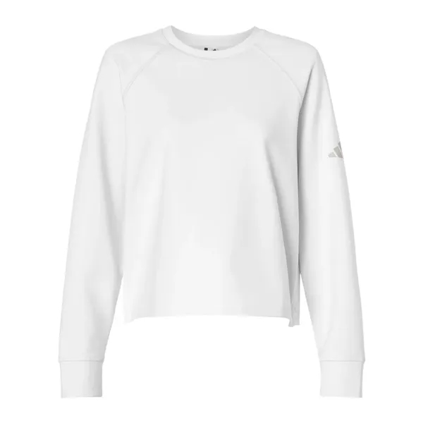 Adidas Women's Beyond Side-Snap Crewneck Sweatshirt - Adidas Women's Beyond Side-Snap Crewneck Sweatshirt - Image 1 of 4