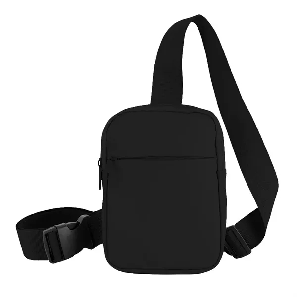 Custom Crosscut Recycled PU Crossbody Bag