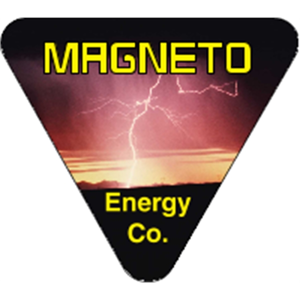 2.75" x 2.5" Triangle - 4CP Hard Hat Decal