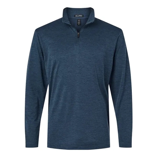 AllPro Men's Pro-Lock Performance Melange Quarter-Zip Pul...