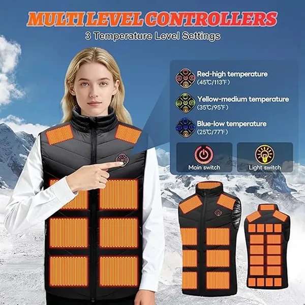 Unisex Heated Jackets with 21 Heated Zones - Unisex Heated Jackets with 21 Heated Zones - Image 2 of 6