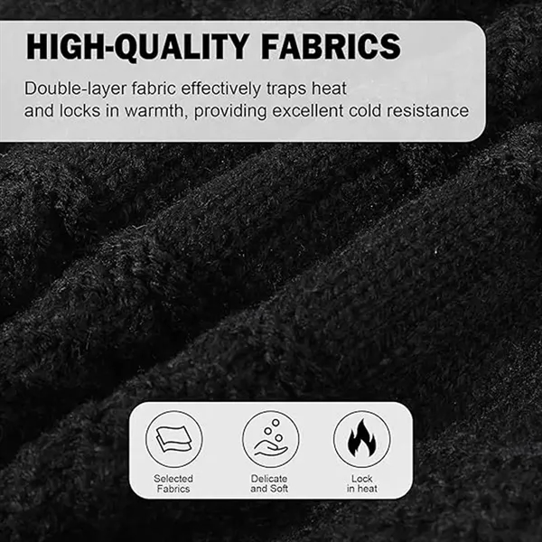 Unisex Winter Knitted Balaclava Beanie Hat - Unisex Winter Knitted Balaclava Beanie Hat - Image 1 of 5