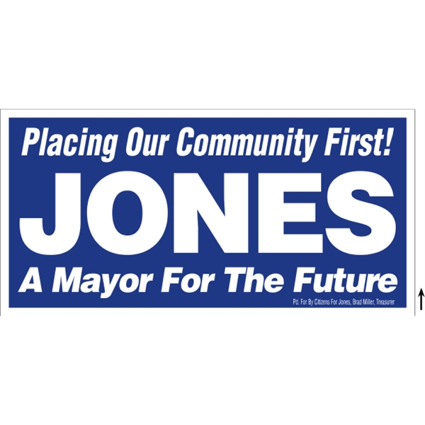 48" x 24" Corrugated Sign - 1 Color, 2 Sides