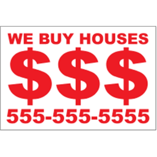 36" x 24" Corrugated Sign - 1 Color, 1 Side