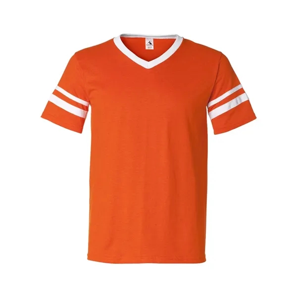 Augusta Sportswear V-Neck Jersey with Striped Sleeves - Augusta Sportswear V-Neck Jersey with Striped Sleeves - Image 47 of 72