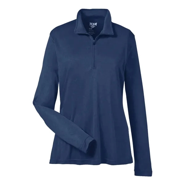 Team 365 Women's Zone Performance Quarter-Zip Pullover - Team 365 Women's Zone Performance Quarter-Zip Pullover - Image 3 of 12