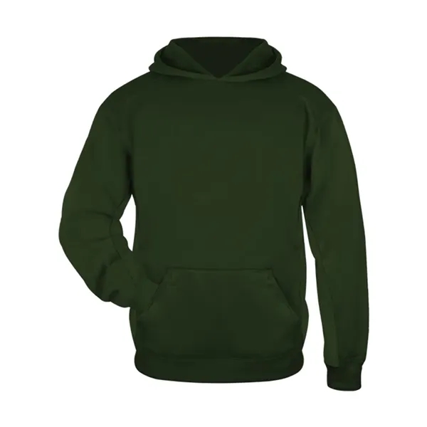 Badger Youth Performance Fleece Hooded Sweatshirt - Badger Youth Performance Fleece Hooded Sweatshirt - Image 8 of 32