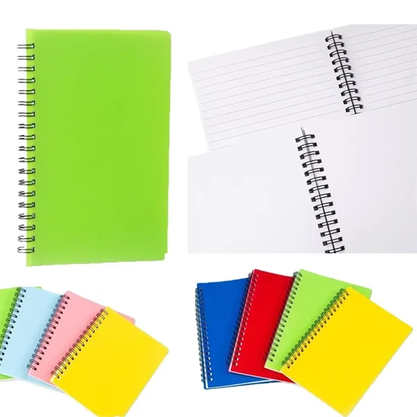 A5 Spiral Notebook 100-Sheet Lined Journal for School Office - A5 Spiral Notebook 100-Sheet Lined Journal for School Office - Image 0 of 3