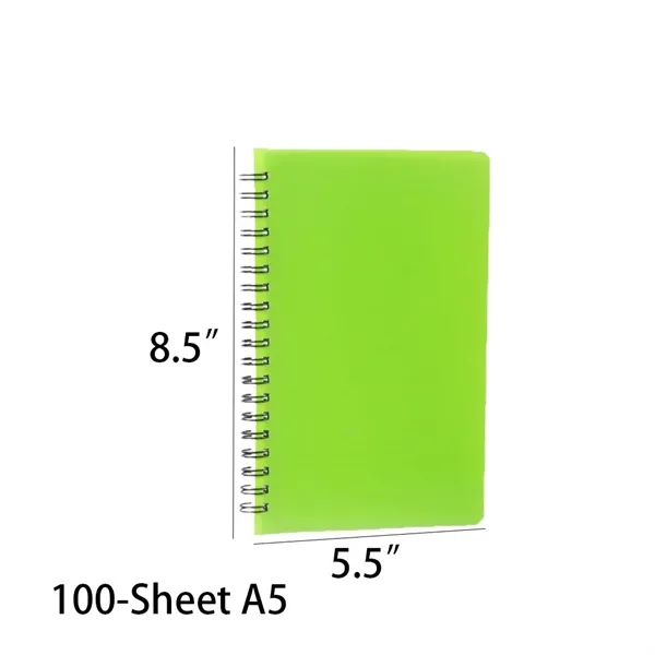 A5 Spiral Notebook 100-Sheet Lined Journal for School Office - A5 Spiral Notebook 100-Sheet Lined Journal for School Office - Image 3 of 3