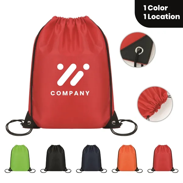 210D RPET Drawstring Backpack - 210D RPET Drawstring Backpack - Image 0 of 1