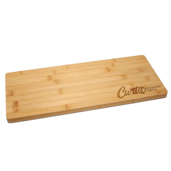 Custom Laser Engraved Charcuterie Bamboo Wood Board, 19.75"x8"x0.5"