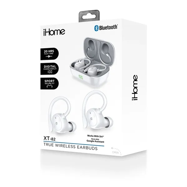 iHome® XT-82 True Wireless Earbuds & Charger Case - iHome® XT-82 True Wireless Earbuds & Charger Case - Image 10 of 13