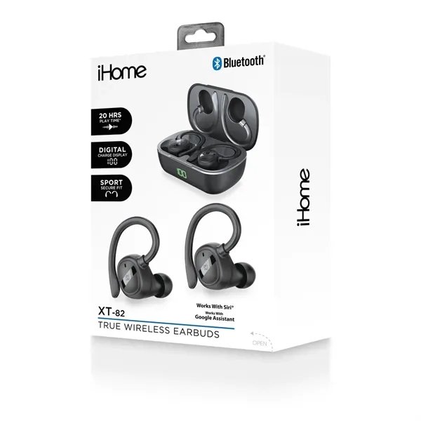 iHome® XT-82 True Wireless Earbuds & Charger Case - iHome® XT-82 True Wireless Earbuds & Charger Case - Image 11 of 13