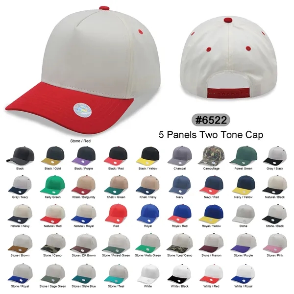 5 Panels 2Tone Snapback Cap - 5 Panels 2Tone Snapback Cap - Image 69 of 69