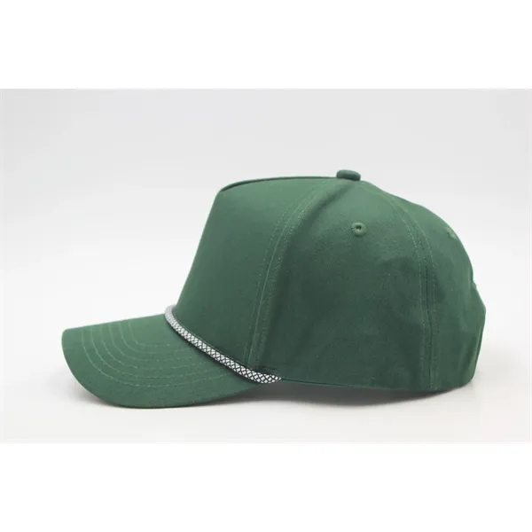 5 Panel High Profile AFrame Golf Cap w/Rope - 5 Panel High Profile AFrame Golf Cap w/Rope - Image 12 of 14