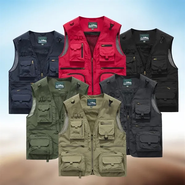 Casual Lightweight Outdoor Fishing Vest - Casual Lightweight Outdoor Fishing Vest - Image 3 of 3