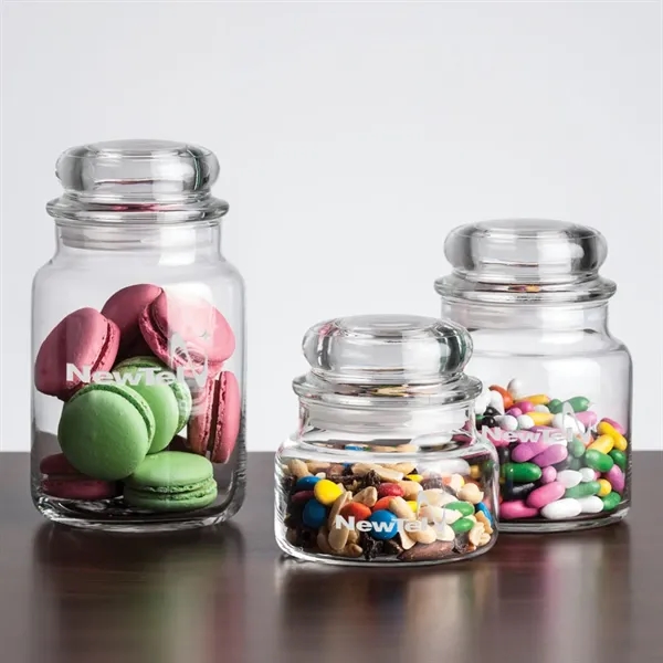 Bradwick Jar & Lid - Deep Etch