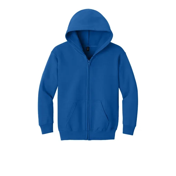 Gildan Youth Heavy Blend Full-Zip Hooded Sweatshirt. - Gildan Youth Heavy Blend Full-Zip Hooded Sweatshirt. - Image 23 of 24