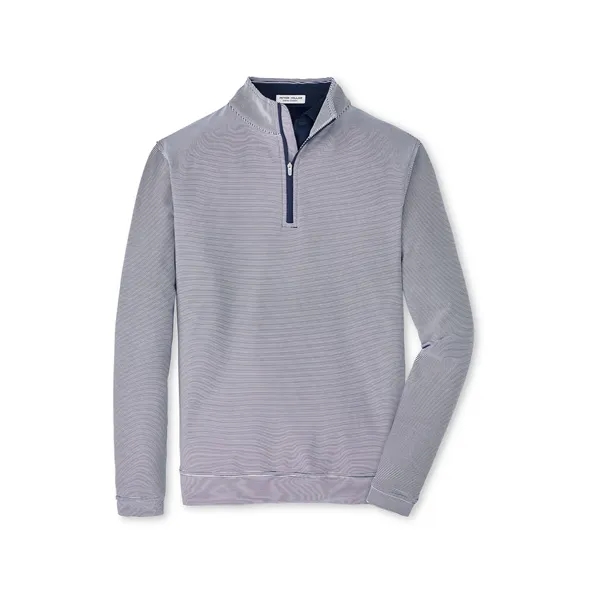 Peter Millar Men's Perth Sugar Stripe Quarter-Zip - Peter Millar Men's Perth Sugar Stripe Quarter-Zip - Image 2 of 3