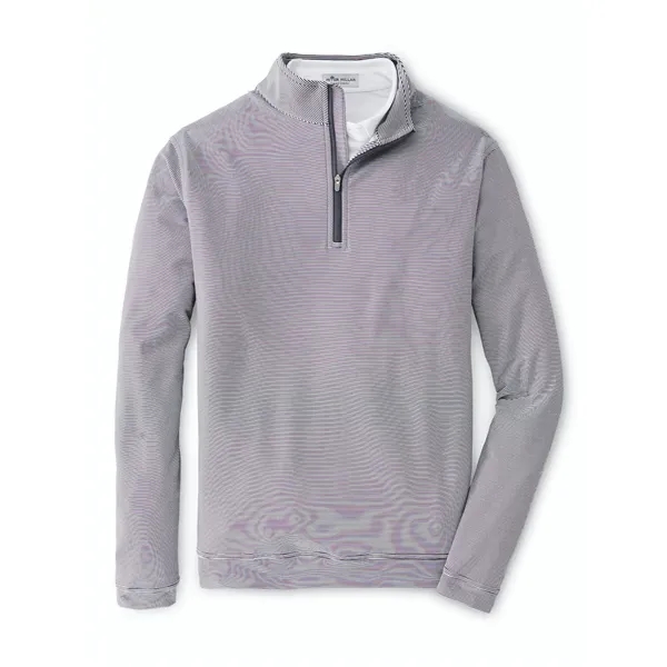 Peter Millar Men's Perth Sugar Stripe Quarter-Zip - Peter Millar Men's Perth Sugar Stripe Quarter-Zip - Image 1 of 3