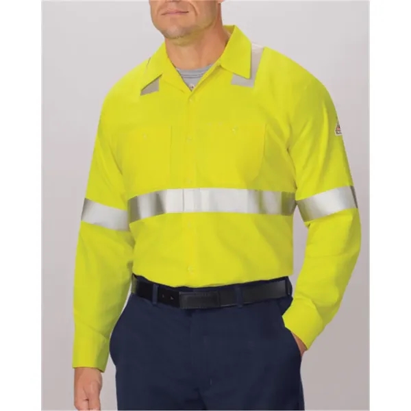 Bulwark Men's High Visibility Long Sleeve Work Shirt - Bulwark Men's High Visibility Long Sleeve Work Shirt - Image 0 of 2