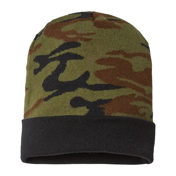 CAP AMERICA USA-Made Camo Cuffed Beanie - CAP AMERICA USA-Made Camo Cuffed Beanie - Image 0 of 1