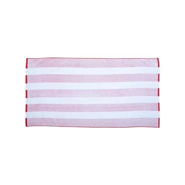 Carmel Towel Company Cabana Stripe Velour Beach Towel - Carmel Towel Company Cabana Stripe Velour Beach Towel - Image 4 of 6