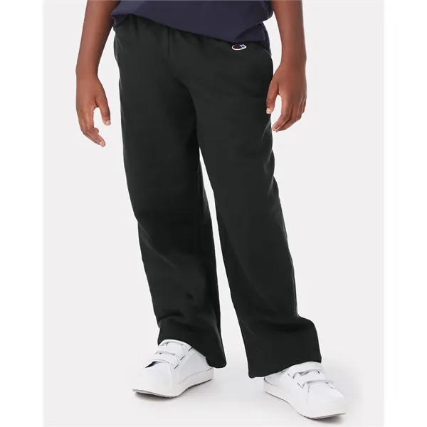 Champion Youth Powerblend® Open-Bottom Sweatpants with Po... - Champion Youth Powerblend® Open-Bottom Sweatpants with Po... - Image 0 of 3
