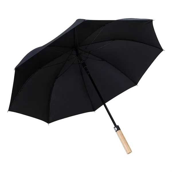 Shed Rain™ 50" RPET Bamboo-Handled Auto-Open Stick Umbrella - Shed Rain™ 50" RPET Bamboo-Handled Auto-Open Stick Umbrella - Image 7 of 10