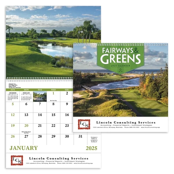 Good Value™ Fairways & Greens - Spiral Calendar