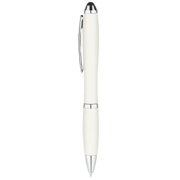 Metallic Curvaceous Ballpoint Stylus Pen - Metallic Curvaceous Ballpoint Stylus Pen - Image 1 of 8