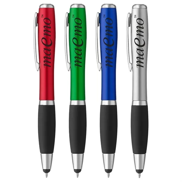 Curvaceous Stylus Ballpoint With Light Pen - Curvaceous Stylus Ballpoint With Light Pen - Image 0 of 4