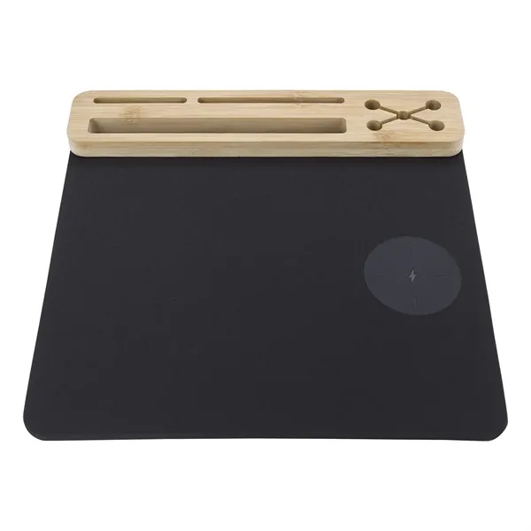 RPET Mouse Pad with 10W Wireless Charger - RPET Mouse Pad with 10W Wireless Charger - Image 2 of 11