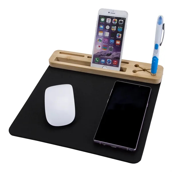 RPET Mouse Pad with 10W Wireless Charger - RPET Mouse Pad with 10W Wireless Charger - Image 7 of 11