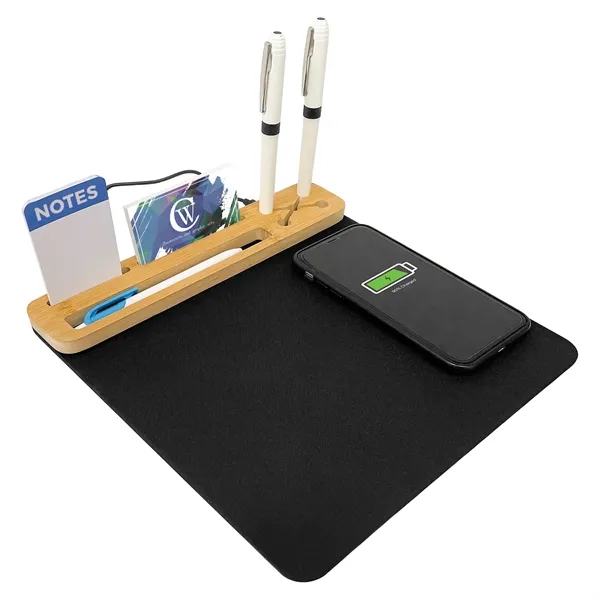 RPET Mouse Pad with 10W Wireless Charger - RPET Mouse Pad with 10W Wireless Charger - Image 11 of 11