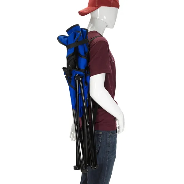 RPET Folding Chair with Carrying Strap - RPET Folding Chair with Carrying Strap - Image 4 of 14