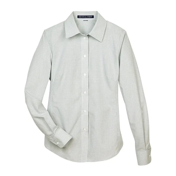 Devon & Jones Women's Crown Collection® Micro Tattersall ... - Devon & Jones Women's Crown Collection® Micro Tattersall ... - Image 3 of 10