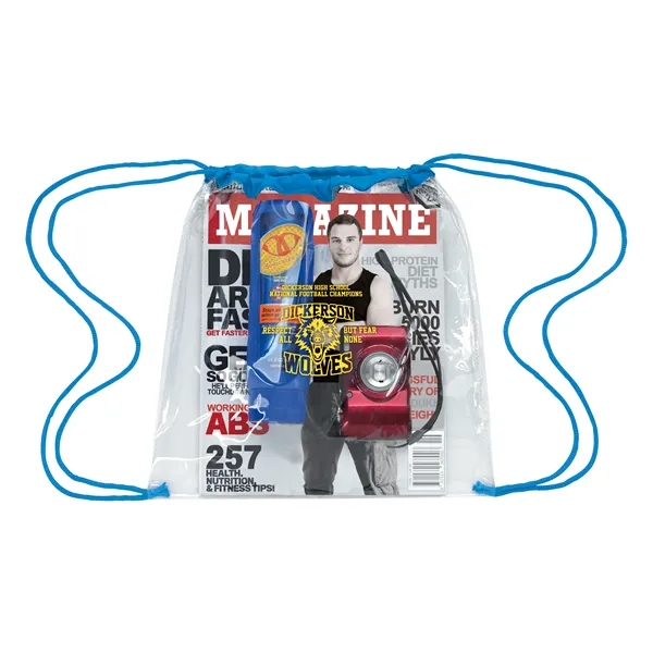 Good Value™ Clear Game Drawstring Backpack - Good Value™ Clear Game Drawstring Backpack - Image 11 of 13