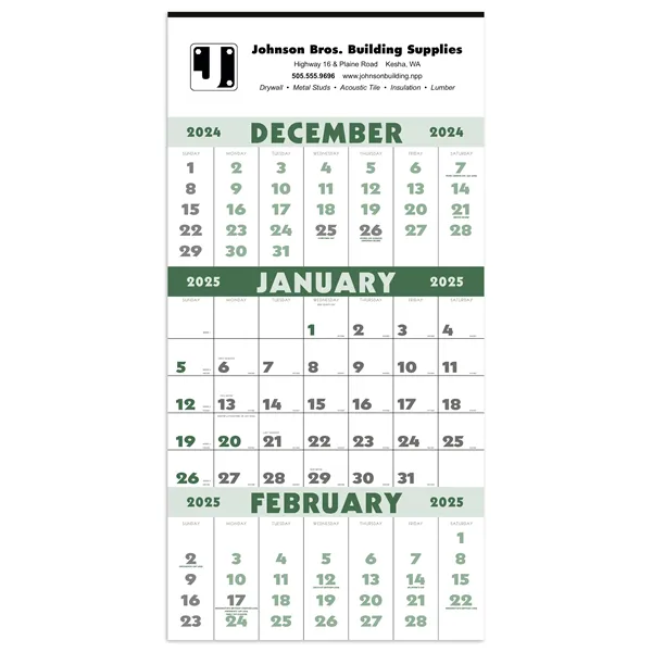 Triumph® Calendars 3-Month Planner (12 Sheet) - Triumph® Calendars 3-Month Planner (12 Sheet) - Image 0 of 5