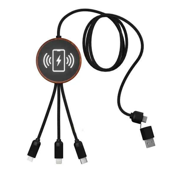 SCX Innovative Design™ 5-in-1 Bamboo 5W Wireless Charging...
