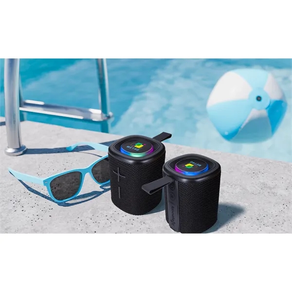 Koozie® Aqua Glow Water-Resistant Bluetooth® Speaker - Koozie® Aqua Glow Water-Resistant Bluetooth® Speaker - Image 18 of 18