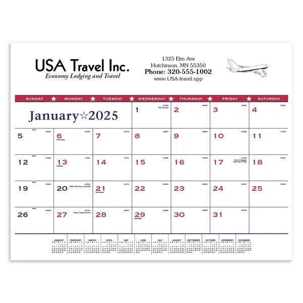 Triumph® Calendars Patriotic Desk Pad - Triumph® Calendars Patriotic Desk Pad - Image 0 of 5