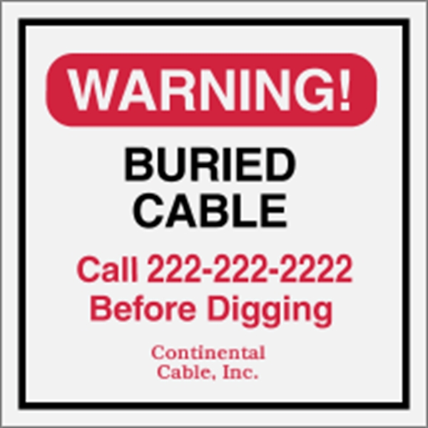 Square Security Decal - Reflective