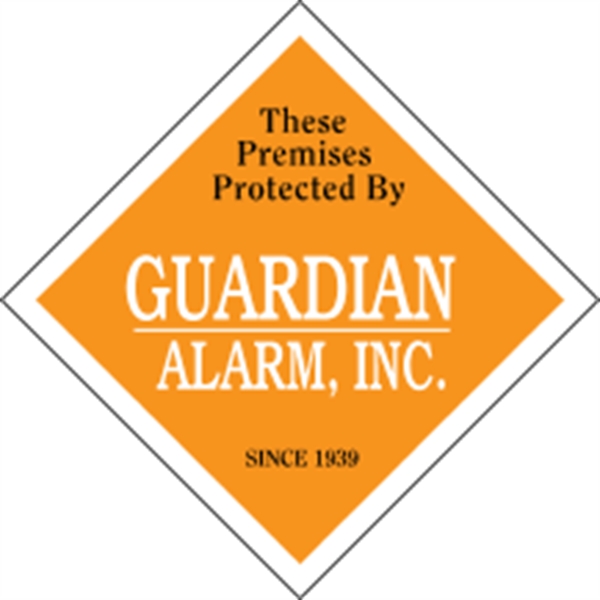 Diamond Security Decal - White Vinyl - Diamond Security Decal - White Vinyl - Image 0 of 1