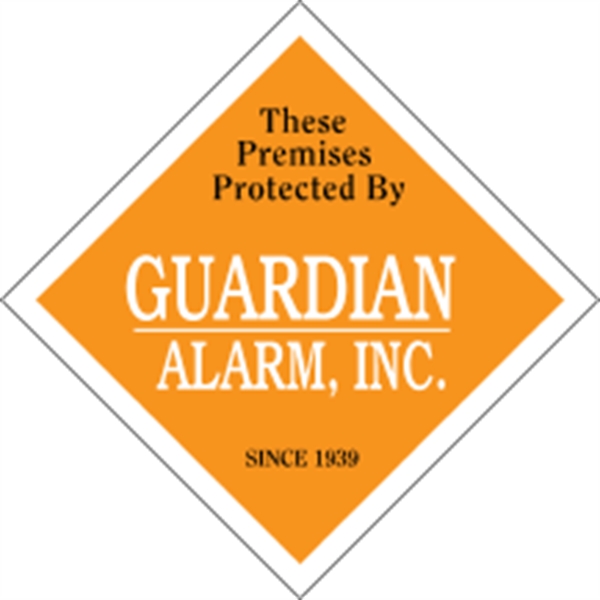 Diamond Security Decal - White Vinyl - Diamond Security Decal - White Vinyl - Image 1 of 1