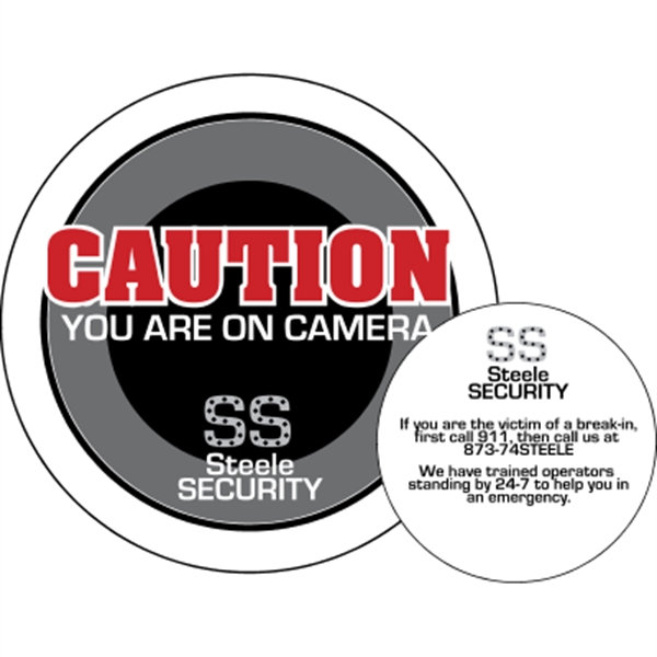 Double-Sided Circle Security Decals