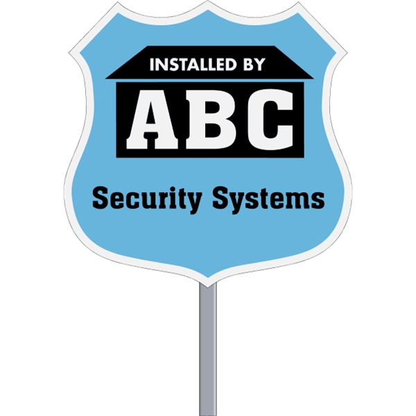 Badge Security Sign - Reflective