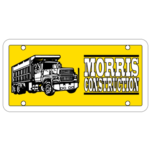 6" x 3" .055" Polyethylene Sign