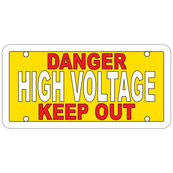 6" x 3" .055" Polyethylene Sign